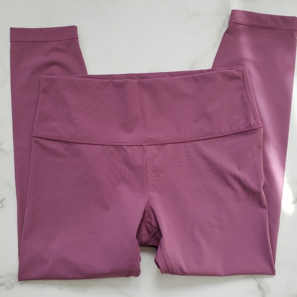 Lululemon High Rise Wunder Under 7/8 Leggings Pink Purple Everlux SZ 12 - Picture 3 of 4